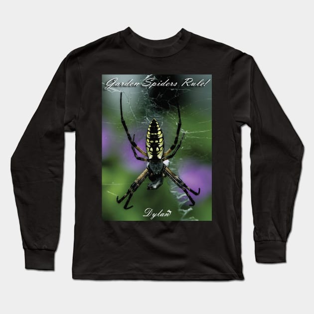 Garden Spider Long Sleeve T-Shirt by DylanArtNPhoto